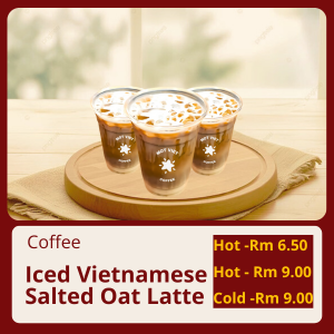 Iced Vietnamese Salted Oat Latte